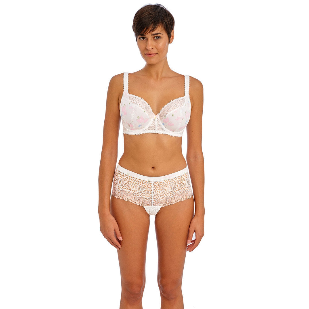 Buy A-GG Boudoir Collection White Scallop Lace Underwired Bra
