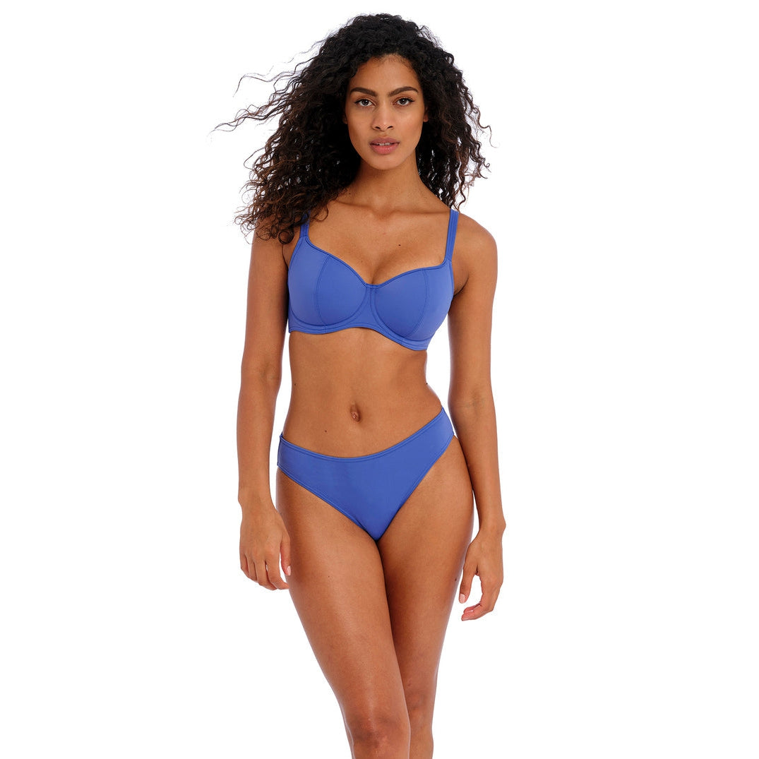 Jewel Cove Bikini Top by Freya, Blue, Plunge Bikini