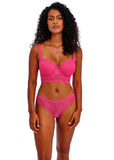 Freya Fancies Padded Longline Bra - Hot Pink