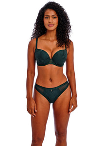 Freya Tailored Moulded Plunge T-Shirt Bra - Deep Emerald