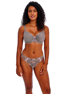 Freya Offbeat Decadence Moulded Spacer Bra - Grey/Pink