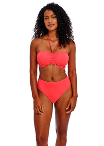 Freya Jewel Cove High Waist Bikini Brief - Plain Sunset