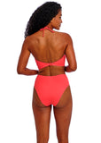 Freya Jewel Cove High Waist Bikini Brief - Plain Sunset