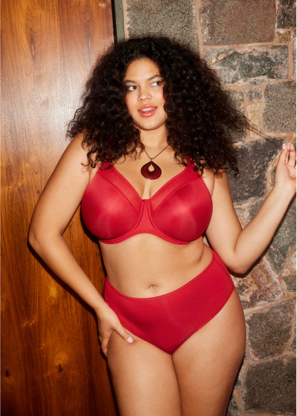 Elomi Smooth Moulded Bra - Haute Red