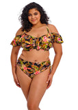 Elomi Swim Tiger Valley Frill Bikini Top - Black - Pre-Order ONLY January