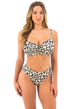 Fantasie Kabini Oasis Mid Rise Bikini Brief - Snow Leopard