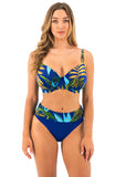 Fantasie Pichola Gathered Full Cup Bikini Top - Blue