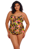 Elomi Swim Tiger Valley Non Wired Moulded Tankini Top - Black - Pre-Order ONLY January