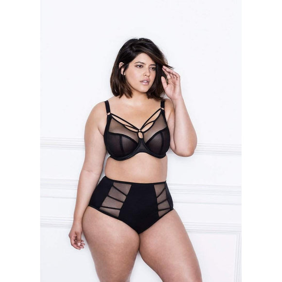 ELOMI SACHI THONG - BLACK BUTTERFLY – Tops & Bottoms