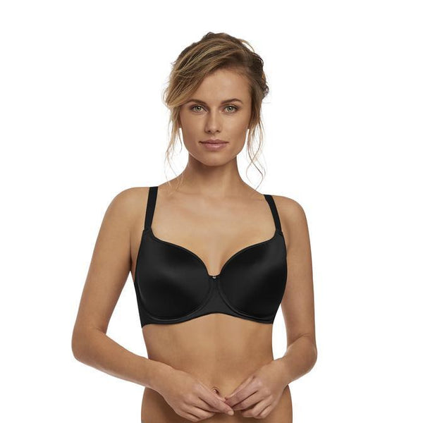 Fantasie Aura Smoothing Moulded T-Shirt Bra - Black  Bras Galore – Bras  Galore - Lingerie and Swimwear Specialist